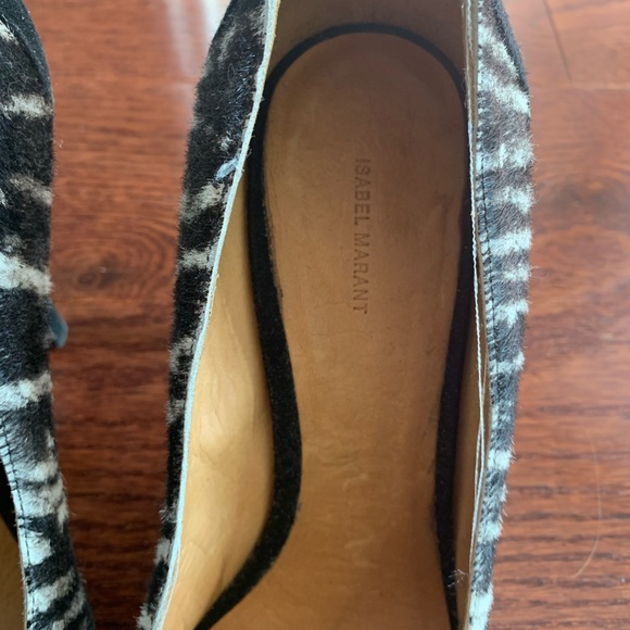 Isabel marant zebra stripe heels - Picture 2 of 4